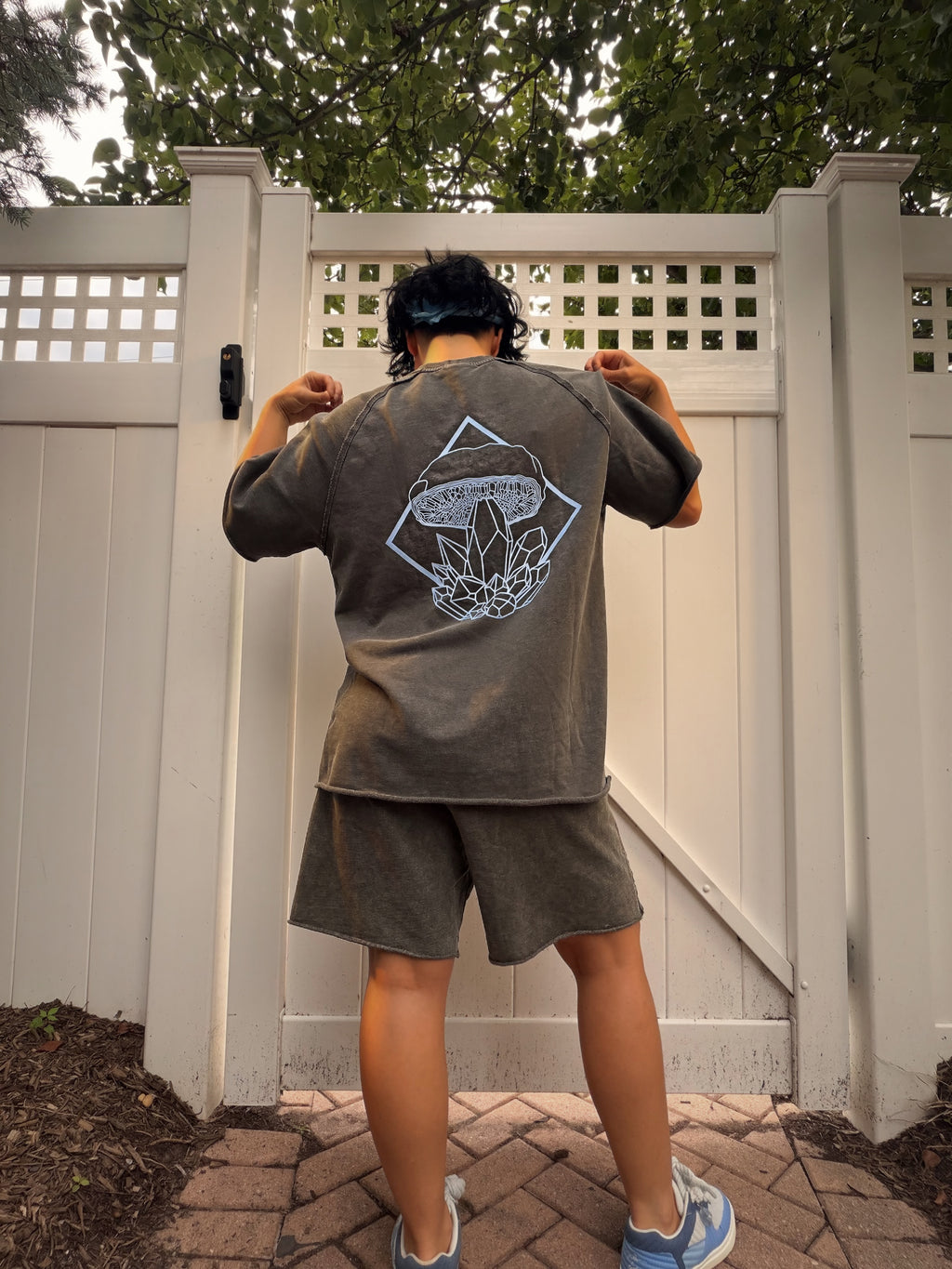 Distressed Oversized Stoned T-Shirt