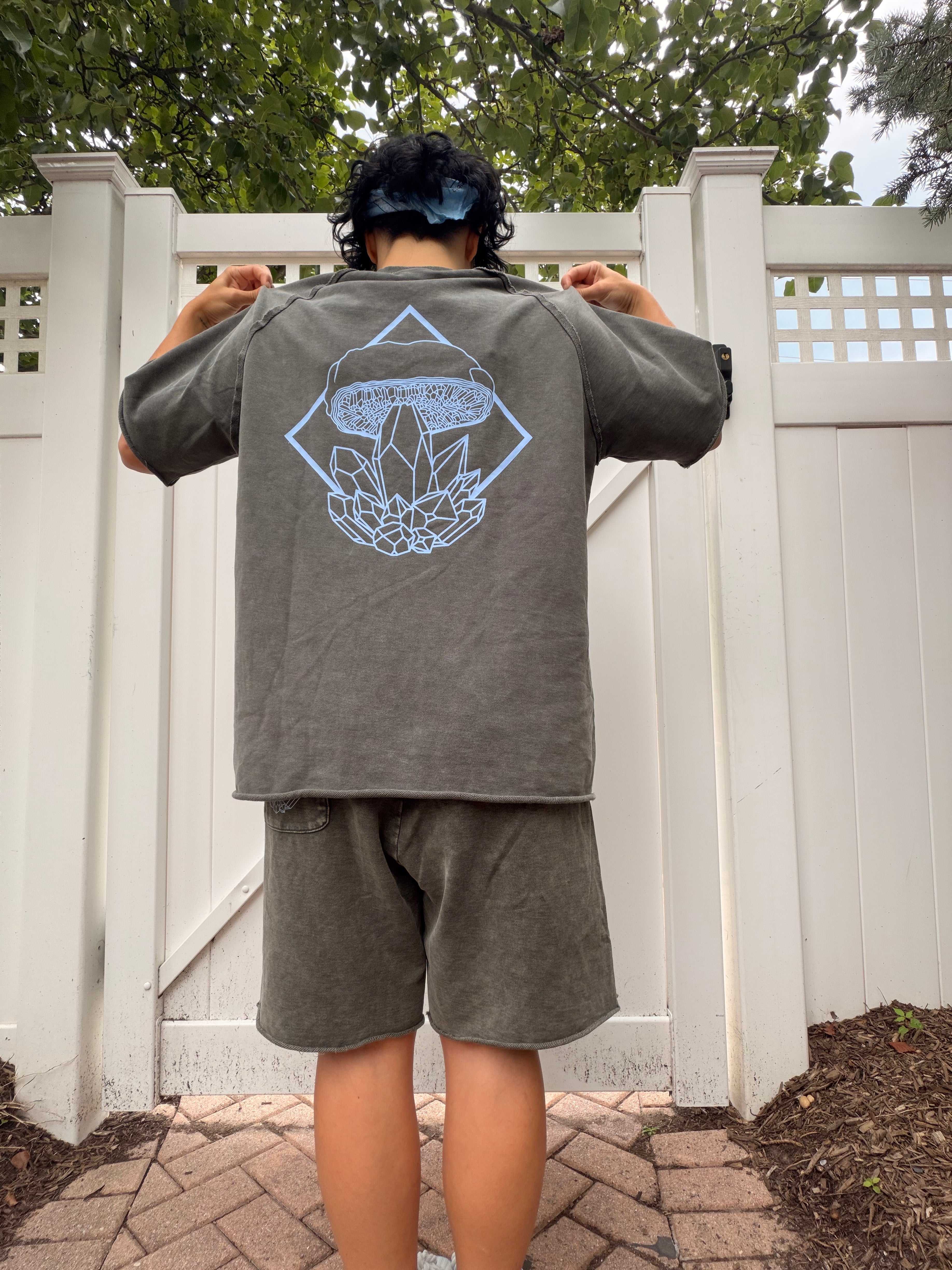 Distressed Oversized Stoned T-Shirt